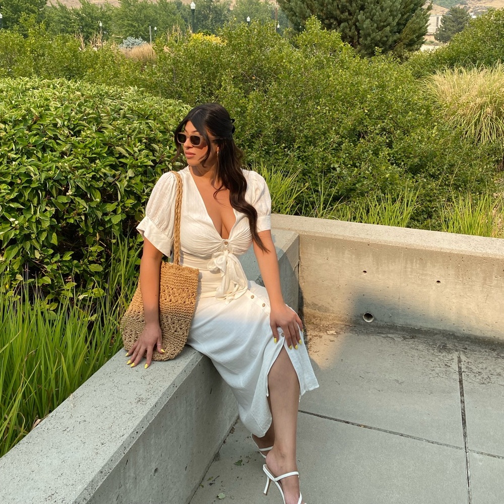 White maxi dress!